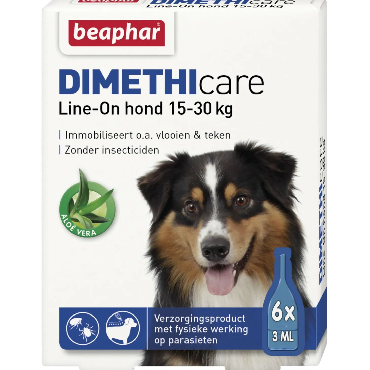 Beaphar Dimethicare Line-On Hond - Anti vlooien en tekenmiddel