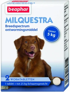 Beaphar Milquestra Hond Rund - Anti wormenmiddel