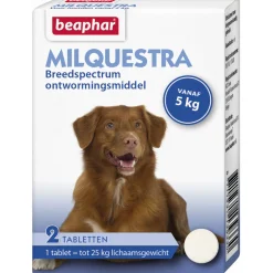 Beaphar Milquestra Hond Rund - Anti wormenmiddel