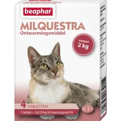 Beaphar Milquestra Kat Rund - Anti wormenmiddel