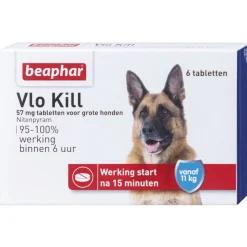 Beaphar Vlo Kill Hond Boven 11kg - Anti vlooienmiddel - 6 tab