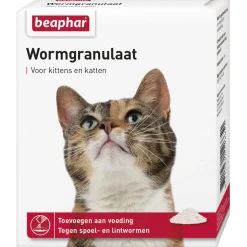 Beaphar Wormgranulaat Kat - Anti wormenmiddel - per stuk 0.7 Tot 6 Kg