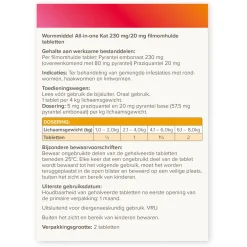 Beaphar Wormmiddel All-In-One Kat - Anti wormenmiddel - 2 stuks