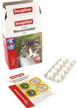 Beaphar Wormmiddel Totaal Kat - Anti wormenmiddel - 10 stuks < 5 Kg