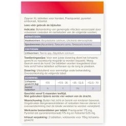 Beaphar Wormtablet All In One Hond - Anti wormenmiddel - Rund 2 tab 17.5 Tot 70 Kg