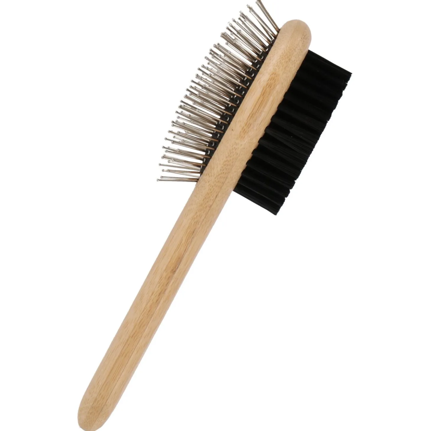 Beaubeau Dubbelzijdige Borstel Bamboo - Verzorging - 19x5.2x3 cm Small