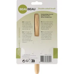 Beaubeau Dubbelzijdige Borstel Bamboo - Verzorging - 19x5.2x3 cm Small