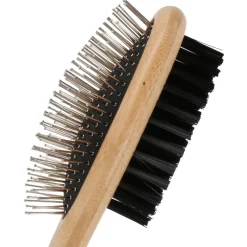 Beaubeau Dubbelzijdige Borstel Bamboo - Verzorging - 22x6 cm Medium
