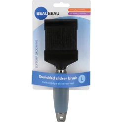 Beaubeau Slickerborstel Dubbelzijdig Softgrip - Verzorging - 21.5x7 cm Large