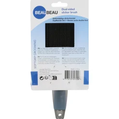 Beaubeau Slickerborstel Dubbelzijdig Softgrip - Verzorging - 21.5x7 cm Large