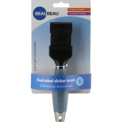 Beaubeau Slickerborstel Dubbelzijdig Softgrip - Verzorging - 19.5x4.7 cm Small