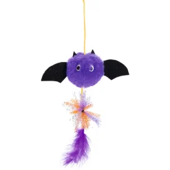 Beeztees Halloween Kattenhengel Vleermuis - Kattenspeelgoed - 42x7 cm Assorti