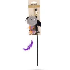 Beeztees Halloween Kattenhengel Vleermuis - Kattenspeelgoed - 42x7 cm Assorti