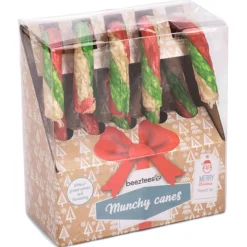 Beeztees Kerst Candy Cane Munchy - Hondensnacks - 5 stuks
