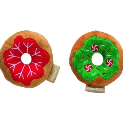 Beeztees Kerst Donut - Hondenspeelgoed - 12x12x3 cm Multi-Color