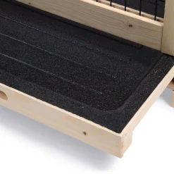 Beeztees Konijnenkooi Mex - Dierenverblijf - 116x54x65 cm Zwart Blank