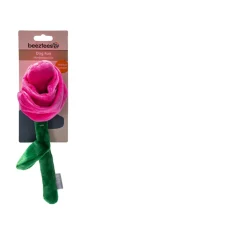 Beeztees Pluche Tulp Tulipa - Hondenspeelgoed - 30 cm Pink Groen