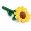 Beeztees Pluche Zonnebloem Sunny - Hondenspeelgoed - 30 cm Geel Groen