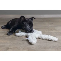 Beeztees Puppy Geurlap Nijno - Hondenspeelgoed - 40x22x5 cm Wit