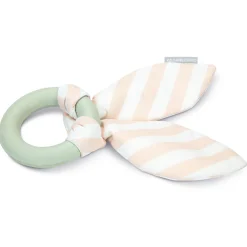 Beeztees Puppy Kauwring - Hondenspeelgoed - 22x8.5x2 cm Groen Pink Wit