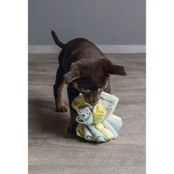 Beeztees Puppy Snuffelbol Izzy - Hondenspeelgoed - Ø13 cm 100 g Multi-Color Geel