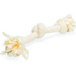 Beeztees Speeltouw 3 Knopen - Hondenspeelgoed - Beige