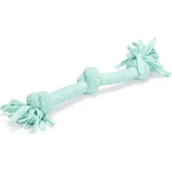 Beeztees Speeltouw 3 Knopen - Hondenspeelgoed - Blauw