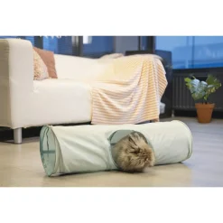 Beeztees Speeltunnel Ravena - Speelgoed - 70x20x20 cm 144 g Mintgroen