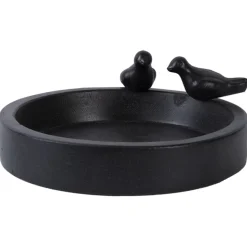 Best For Birds Vogelbad Terrazzo Rond - Drinkbak - 33x30x12 cm Zwart