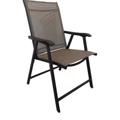 Bestgarden Inklapbare Tuinstoel - Tuinmeubelen - Antraciet