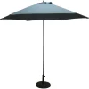 Bestgarden Parasol Aluminium Push Up - Tuinmeubelen - Ø2.5 m Antraciet