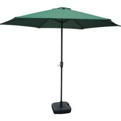 Bestgarden Parasol Aluminium - Tuinmeubelen - Ø3x3 m Donkergroen