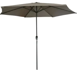 Bestgarden Parasol Aluminium - Tuinmeubelen - Ø3 m Taupe