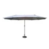 Bestgarden Parasol Aluminium Rechthoek - Tuinmeubelen - Ø2.7x4.6 m Antraciet