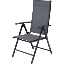 Bestgarden Tuinstoel 7 Standen - Tuinmeubelen - 65x57x107 cm Antraciet