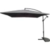Bestgarden Zweefparasol Aluminium Hangend - Tuinmeubelen - 3x3 m Antraciet