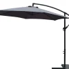 Bestgarden Zweefparasol Aluminium Hangend - Tuinmeubelen - Ø3 m Antraciet