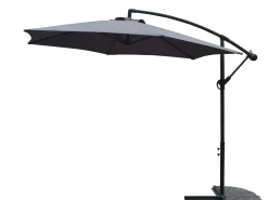 Bestgarden Zweefparasol Aluminium Hangend - Tuinmeubelen - Ø3 m Antraciet