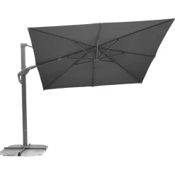 Bestgarden Zweefparasol King Roma - Tuinmeubelen - 3x3 m Antraciet