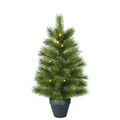 Black Box Trees Kerstboom Led 30 Lamps Tips 88 - Kunstgroen - Ø51x90 cm Groen