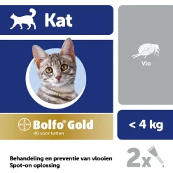 Bolfo Gold Kat 40 - Anti vlooienmiddel