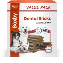 Boxby Dental Sticks Adult Medium Valuepack - Hondensnacks - Kip 1.2 kg 60 stuks