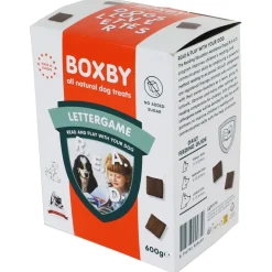 Boxby Letter Game - Hondensnacks - Kip Rund Lam 600 g
