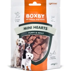 Boxby Mini Hearts - Hondensnacks - Kip 100 g
