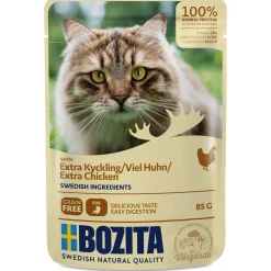Bozita Feline Pouch Extra Chicken - Kattenvoer - Kip 85 g