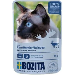 Bozita Feline Pouch Jelly Reindeer - Kattenvoer - Rendier 85 g