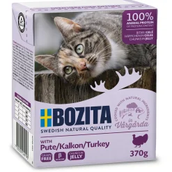 Bozita Tetra Feline Kalkoen Hapjes In Gelei - Kattenvoer - Kalkoen 370 g