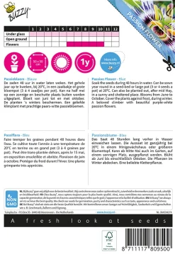 Buzzy Climbing Flowers - Passiebloem Blauw - Bloemenzaden - 500 mg