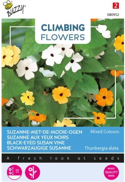 Buzzy Climbing Flowers Thunbergia - Suzanne-Met-Mooie-Ogen - Bloemenzaden - 500 mg