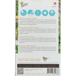 Buzzy Friendly Flowers Vogels 15m² - Bloemenzaden - 55 g